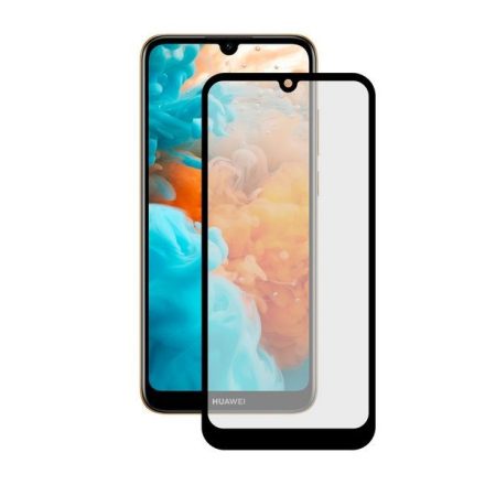 Edzett Üveg Kijelzővédő Mobiltelefonhoz Huawei Y6 2019 Extreme 2.5D Fekete