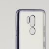 Mobiltelefontartó Lg G7 Flex Metal TPU Átlátszó Szürke Fémes