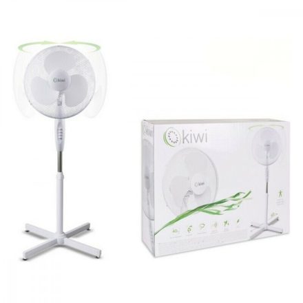 Álló Ventilátor Kiwi Fehér 45 W (Ø 40 cm) MOST 32391 HELYETT 19743 Ft-ért!