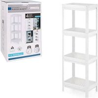   Fürdőszoba polcok Confortime Fehér 4 Polcok (35,5 x 23 x 100 cm) 