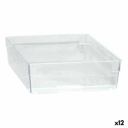 Többcélú doboz   Moduláris Átlátszó 22,5 x 15,5 x 5,3 cm (12 egység) MOST 16575 HELYETT 9921 Ft-ért!
