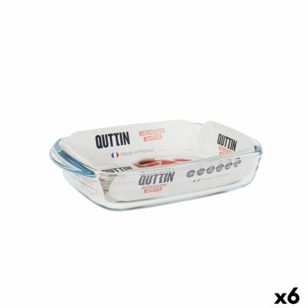 Kemencés ételeknek való tartó Quttin   Üveg Négyszögletes 950 ml 22,8 x 14,9 x 4,5 cm (6 egység) MOST 20929 HELYETT 12774 Ft-ért!