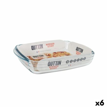 Kemencés ételeknek való tartó Quttin   Üveg Négyszögletes 1,9 L 28 x 19,9 x 5 cm (6 egység) MOST 29236 HELYETT 17800 Ft-ért!