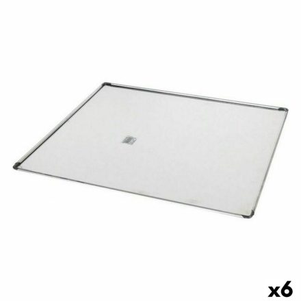 Tepsi VR Ezüst színű Alumínium Négyszögletes 41 x 37 x 0,5 cm (6 egység) MOST 33227 HELYETT 20215 Ft-ért!