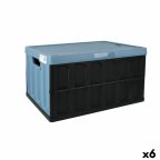   Összehajtható doboz Tontarelli Műanyag 62 L Kék Fekete Tábla 59,5 x 39 x 31,5 cm (6 egység) MOST 105016 HELYETT 56014 Ft-ért!