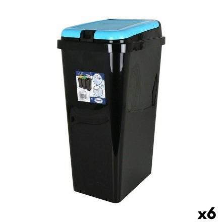 Szemetes Kuka Tontarelli Bido Kék Fekete 45 L Négyszögletes 40 x 29 x 65 cm (6 egység) MOST 87846 HELYETT 48647 Ft-ért!