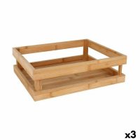   Snack tálca Bambusz 32,5 x 26,5 x 10 cm  (3 egység) MOST 55200 HELYETT 20157 Ft-ért!