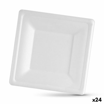 Ételek halmaza Algon Eldobható Fehér Cukornád Négyzetben 16 cm (24 egység) MOST 15028 HELYETT 8995 Ft-ért!