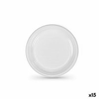   Újrafelhasználható tányérkészlet Algon Fehér Műanyag 17 x 17 x 1,5 cm (36 Rgység) MOST 21996 HELYETT 13022 Ft-ért!