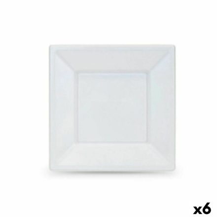 Újrafelhasználható tányérkészlet Algon Fehér Műanyag 18 x 18 x 1,5 cm (36 Rgység) MOST 15917 HELYETT 11161 Ft-ért!