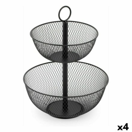 Gyümölcsöstál Confortime Dupla Fém 31 x 31 x 41 cm (4 egység) MOST 50830 HELYETT 33691 Ft-ért!