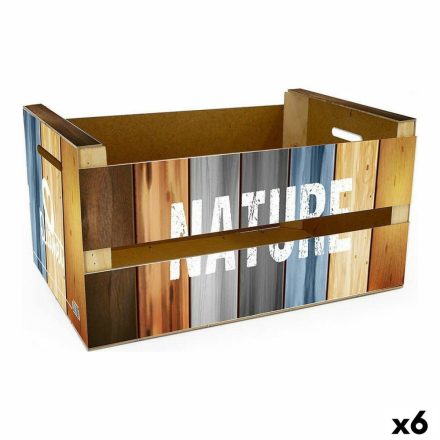 Tárolódoboz fedéllel Confortime Nature (6 egység) (36 x 26,5 x 17 cm) MOST 21486 HELYETT 13088 Ft-ért!