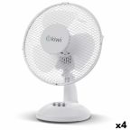   Asztali Ventilátor Kiwi Fehér Ø 27 cm 21W (4 egység) MOST 66824 HELYETT 37874 Ft-ért!