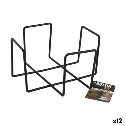 Szalvétatartó Quttin Fekete 17,5 x 17,5 x 9,5 cm (12 egység) MOST 25616 HELYETT 15626 Ft-ért!