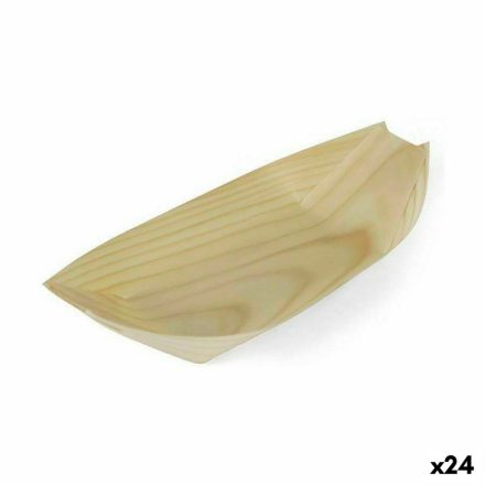 Tálkészlet Algon Eldobható Fa 4 Darabok 23 cm (24 egység) MOST 21347 HELYETT 12898 Ft-ért!