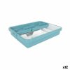 Evőeszköz szervező Tontarelli Mixy Türkizkék 31,7 x 41,8 x 7,7 cm Kihúzható (12 egység) MOST 99123 HELYETT 54906 Ft-ért!