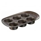   Muffin Sütőforma Pyrex Asimetria Rozsdamentes acél (6 Adag) 