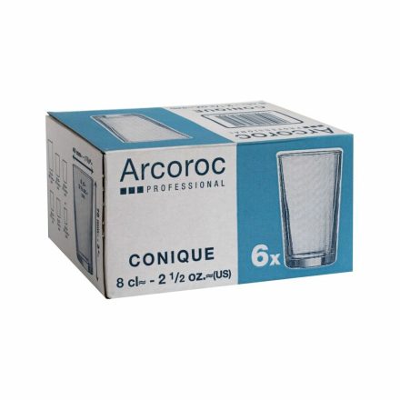 Üveg Arcoroc Conique Átlátszó Üveg (6 egység) (8 cl) MOST 8144 HELYETT 4572 Ft-ért!