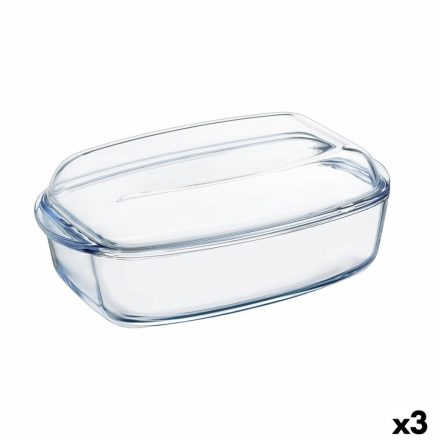 Szervírozótányér Pyrex Classic Fedéllel 4,5 L 38 x 22 x 11 cm Átlátszó Üveg (3 egység) MOST 89130 HELYETT 67076 Ft-ért!