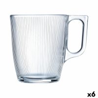   чаша за чай Luminarc Stripy Reggeli Átlátszó Üveg (250 ml) (6 egység) MOST 12367 HELYETT 7863 Ft-ért!