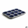 Muffin Sütőforma Quid Sweet Grey Fekete 36 x 17 x 3 cm (12 egység) MOST 70893 HELYETT 53351 Ft-ért!