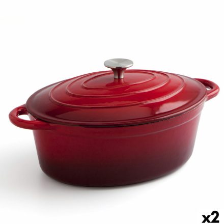 Lábas fedéllel Bidasoa Fierro Piros 4,3 L 30 x 23 cm (2 egység) MOST 114939 HELYETT 86497 Ft-ért!