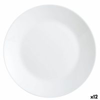   Lapos Tányér Luminarc Zelie Fehér Üveg Ø 25 cm (12 egység) MOST 14510 HELYETT 8681 Ft-ért!