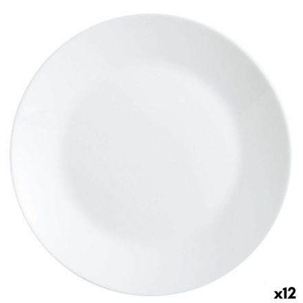 Lapos Tányér Luminarc Zelie Fehér Üveg Ø 25 cm (12 egység) MOST 14510 HELYETT 8681 Ft-ért!