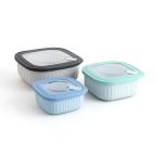   Uzsonnás doboz szett Bidasoa Mia Többszínű Műanyag BPA mentes 450 ml 850 ml 1,4 L 3 egység MOST 6721 HELYETT 3770 Ft-ért!