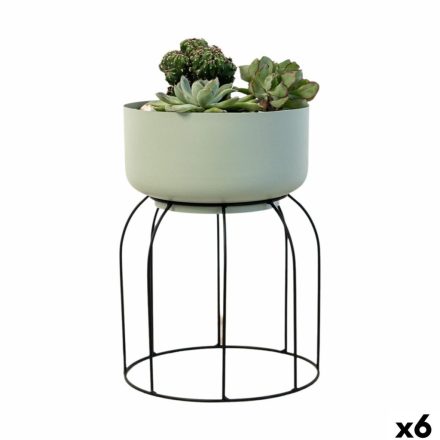 Virágcserép állvánnyal Vinthera Moa Zöld Fém 20 x 20 x 30 cm (6 egység) MOST 91767 HELYETT 69060 Ft-ért!