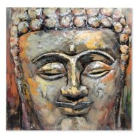   Kép DKD Home Decor Buda Fa Fém Keleti Buddha (80 x 80 x 7 cm) MOST 93299 HELYETT 59040 Ft-ért!