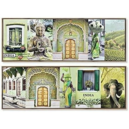 Kép DKD Home Decor Indiai Nő Lakkozott (2 pcs) (120 x 2 x 40 cm) MOST 55633 HELYETT 36576 Ft-ért!
