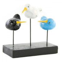   Dekoratív Figura DKD Home Decor Fa Fém madarak Kiwi Mediterrán MOST 7997 HELYETT 4489 Ft-ért!