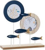   Fényképkeret DKD Home Decor Kristály Mediterrán Fa MDF (27 x 7 x 29 cm) 