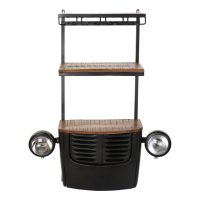   Palacktartó DKD Home Decor Autó Akácfa Vas Sötét szürke (83 x 30 x 104 cm) MOST 227659 HELYETT 146016 Ft-ért!
