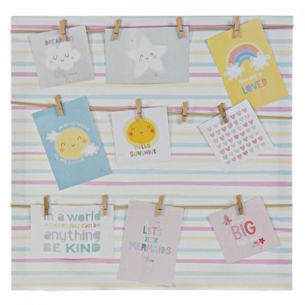 Fényképtartó DKD Home Decor Sunshine Többszínű Vászon Baba 50 x 2 x 50 cm MOST 10062 HELYETT 6027 Ft-ért!