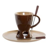   Csokoládé Fondü DKD Home Decor Rozsdamentes acél Porcelán MOST 17889 HELYETT 7987 Ft-ért!