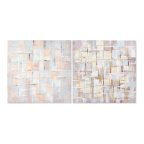   Kép DKD Home Decor Squares Absztrakt 100 x 3 x 100 cm modern (2 egység) MOST 70645 HELYETT 44703 Ft-ért!