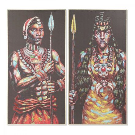 Kép DKD Home Decor 60 x 5 x 120 cm Gyarmati Afrikai Férfi (2 egység) MOST 80808 HELYETT 51136 Ft-ért!