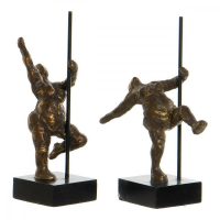   Dekoratív Figura DKD Home Decor 20 x 10 x 31 cm Aranysàrga Alumínium Mangófa Balett Táncos modern MOST 43273 HELYETT 25324 Ft-ért!