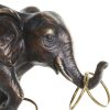 Dekoratív Figura DKD Home Decor FD-181242 Elefánt Fekete Aranysàrga Fém Gyanta (31 x 13 x 41 cm) MOST 53405 HELYETT 35113 Ft-ért!