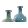 Váza DKD Home Decor Kék Zöld Porcelán Boho (2 pcs) (11 x 11 x 30 cm) MOST 31285 HELYETT 20066 Ft-ért!