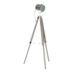   Álló Lámpa DKD Home Decor Fém Fa Ezüst Világos barna Tripod (66 x 66 x 142 cm) MOST 86864 HELYETT 54972 Ft-ért!