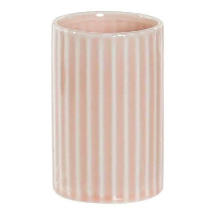 Fogkefe tartó DKD Home Decor Rózsaszín Műanyag Kőedény 7,2 x 7,2 x 11,5 cm MOST 5646 HELYETT 2960 Ft-ért!