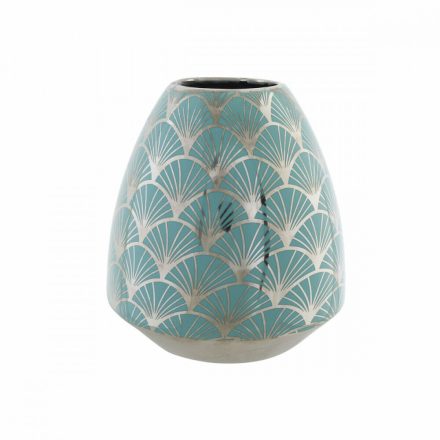 Váza DKD Home Decor Porcelán Türkizkék Keleti Krómozott 16 x 16 x 18 cm MOST 26320 HELYETT 15403 Ft-ért!