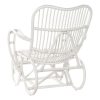 Karosszék DKD Home Decor 75 x 85 x 85 cm Fehér Rattan MOST 226313 HELYETT 127736 Ft-ért!