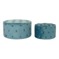   Lábtartó DKD Home Decor Kék modern Velvet Fa MDF (2 pcs) MOST 269757 HELYETT 149943 Ft-ért!