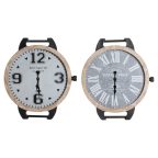   настолен часовник DKD Home Decor RE-180394 Csuklós Fekete Szürke Többszínű Természetes Fém Kristály Vintage 65 x 7 x 74 cm (2 eg MOST 82007 HELYETT 51896 Ft-ért!