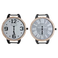   настолен часовник DKD Home Decor RE-180394 Csuklós Fekete Szürke Többszínű Természetes Fém Kristály Vintage 65 x 7 x 74 cm (2 eg MOST 85650 HELYETT 54203 Ft-ért!