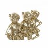 Dekoratív Figura DKD Home Decor FZ-91957 Szürke Aranysàrga Gyanta Négyszögletes Gyarmati modern Majom 23 x 9,5 x 24 cm MOST 15909 HELYETT 9524 Ft-ért!